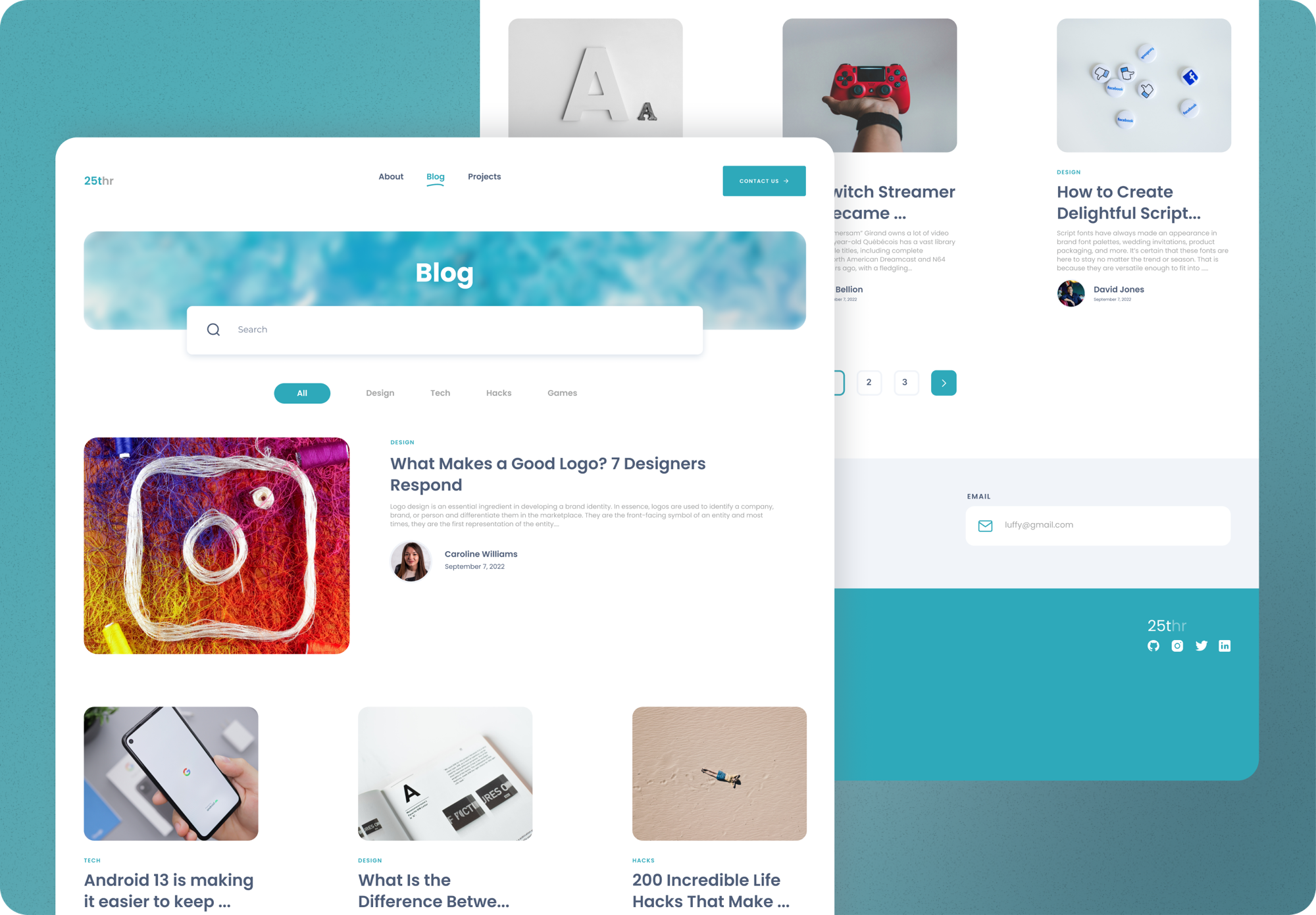 Blog Landing Page